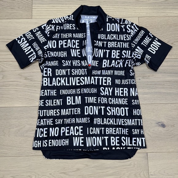 castelli Tops - Castelli "Say Their Names" Black Lives Matter Men's Large Cycling Jersey